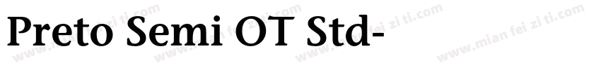 Preto Semi OT Std字体转换